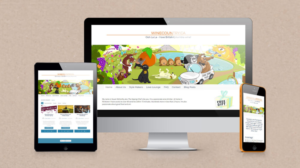 Wine Country Website Design
